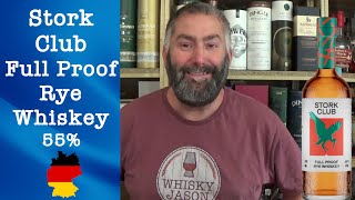 Stork Club Full Proof German Rye Whiskey 55 from 2024 100 German Rye review by WhiskyJason [upl. by Odrawde]