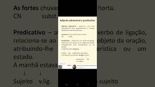 Adjunto adnominal e predicativo [upl. by Cadmarr795]