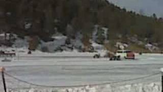 Motorcycle Side Hack Ice Racing 1172010 [upl. by Bentlee]