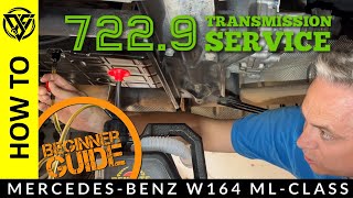 How to Service Mercedes 7229 Transmission by yourself  ML350 W164 Beginners Guide to Fluid Change [upl. by Aitrop853]