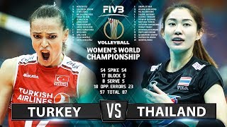 Turkey vs Thailand  Highlights  Womens World Championship 2018 [upl. by Halimaj]