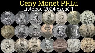 Ceny monet PRLu Listopad 2024 Okolicznościowe lata 1979  1989 Jadwiga bez znaku projektanta [upl. by Ahsilram825]