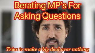 Justin Trudeau doesn’t like Questions and deflects them through accusations [upl. by Teloiv]