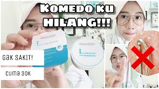 HILANGKAN KOMEDO TANPA RASA SAKIT DENGAN WARDAH ACNE DERM PORE BLACKHEAD BALM REVIEW [upl. by Selegna846]