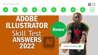 Fiverr Adobe illustrator test answers 2022 fiverr skilltest trending [upl. by Gualterio538]