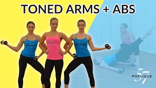 Get Toned Arms and Abs with the Ultimate AtHome Barre Workout [upl. by Leihcey]