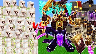 100x IRON GOLEM VS LENDERS CATACLYSM  MINECRAFT [upl. by Meeks]