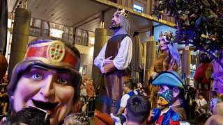 Los Cabezudos y Gigantes en la Cabalgata del Pregón a las Fiestas del Pilar 2023 en Zaragoza ❤️ [upl. by Thaddeus]