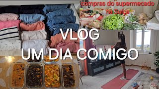 VLOG  UM DIA COMIGO  RECEITAS PARA MARMITAS preparando tudo para o começo das aulas na Suiça🇨🇭🇦🇴 [upl. by Tuesday]