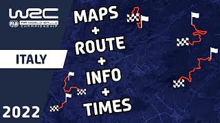 WRC Rally Italia Sardegna 2022  Maps  Route  Stage Info  Times [upl. by Donovan]