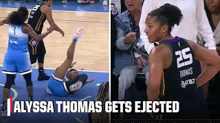 Alyssa Thomas EJECTED for hard foul on Angel Reese  WNBA on ESPN [upl. by Ozzie]