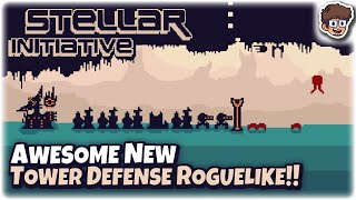 Awesome New Tower Defense Roguelike  Lets Try Stellar Initiative [upl. by Papagena]