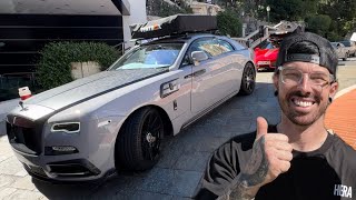 Mat Armstrong Rebuilt Rashfords Wrecked Rolls Royce and is Driving it in Monaco [upl. by Ebag]