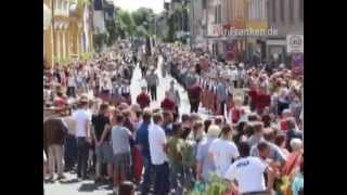 Annafest 2015 in Forchheim Festumzug im Zeitraffer [upl. by Rubina]