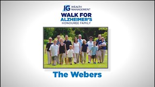 The Webers The 2019 IG Wealth Management Walk For Alzheimers Honouree Family [upl. by Elicia901]