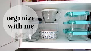 ORGANIZE WITH ME  Glass Food Storage [upl. by Zeuqirdor524]