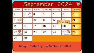 September 2024 calendar Starfall [upl. by Kwarteng]