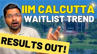 WAITLIST IIM Calcutta Final Results Out  IIM Calcutta Waitlist Movement 2024 [upl. by Erfert]