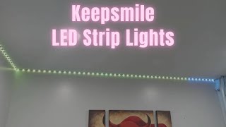 Keepsmile APP Control Music Sync Color Changing Led Light Strips Review [upl. by Trout]