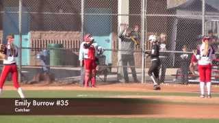 Catcher to 1st Throw Down Pick Off vs BlackJack AZ Travel Softball Tournament Vegas Emily Burrow [upl. by Enier]