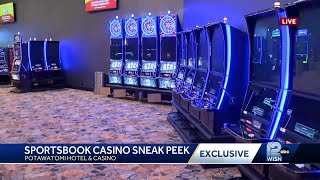 Sneak peek Inside Potawatomi Casino and Hotel Sportsbook [upl. by Ahsiniuq]