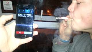 16 Seconds Worlds fastest cigarette smoked [upl. by Clower]