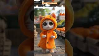 😻Wanna Buy Some Fruits Dancing Cat in an Orange Jacket🍊 CuteCat DanceParty MarketVibes Fruit [upl. by Wickman780]