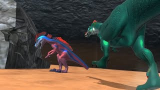 Megaraptor vs Baryonyx Sound Effects Edition REMASTERED [upl. by Ariamo]