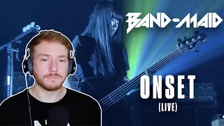 REACTION To BAND MAID Onset  Live 🎸🥁👌 [upl. by Novikoff]