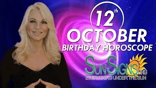 October 12th Zodiac Horoscope Birthday Personality  Libra  Part 1 [upl. by Adnwahsat]