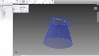 Tutorial  Cone Spiral in Autodesk Inventor [upl. by Meehyrb76]