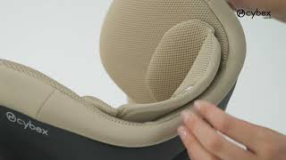 How to Adjust the Patented Reclining Headrest I Solution G2 Car Seat I CYBEX [upl. by Jeremias]