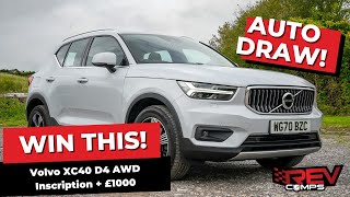 WIN THIS 2020 Volvo XC40 D4 AWD Inscription  £1000 [upl. by Ellehcear682]