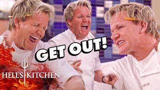 Every Time Chef Ramsay Kicks A Chef Out Of The Kitchen In Season 10  Hell’s Kitchen [upl. by Nave569]