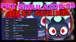 Pet Simulator 99 Script GUI  Auto Farm Auto Hatch Auto Eggs Auto Collect [upl. by Bartolemo820]