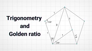 Golden ration in Trigonometry  mathocube [upl. by Anua]