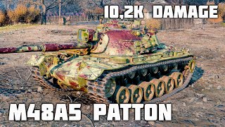 M48A5 Patton WoT – 2Kills 102K Damage [upl. by Lucie]