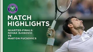 Novak Djokovic vs Marton Fucsovics  QuarterFinal Highlights  Wimbledon 2021 [upl. by Jochbed]