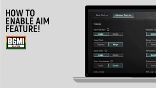 How to Enable Aim Features in BGMIeasy [upl. by Otreblif]