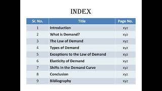 quotTheory Of Demandquot Project of Economics Class XI CBSENCERT 202425 [upl. by Magulac]