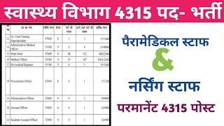 स्वास्थ्य विभाग भर्ती 4315 पोस्ट  PMCH Recruitment 2024  Staff Nurse Pharmacist Xray Technician [upl. by Thorlie]