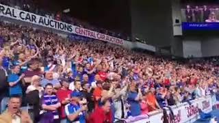 Rangers fans singing Derrys walls [upl. by Mcbride]