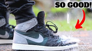 The BEST Waterproof JORDAN Sneakers Air Jordan 1 GORETEX Review amp Comparison [upl. by Kohl711]