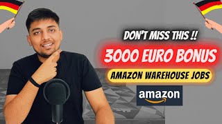 Amazon warehouse jobs with Bonus in Germany Apply Now 🇩🇪 [upl. by Dulla983]