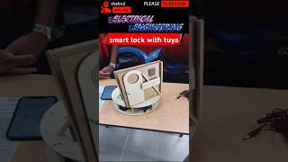 Smart lock with tuya smart relay shorts electrical electricalengineering diy smarthome [upl. by Anabella]