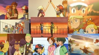 Ash says goodbye to all his travel companions  Pokemon all goodbye moments [upl. by Aisel]