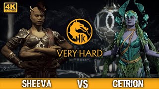 MORTAL KOMBAT 11  Sheeva vs Cetrion Very Hard [upl. by Yewed608]