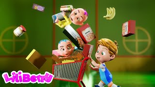 Lets Go Grocery Shopping Song for Kids  Liliberry Nursery Rhymes amp Kids Songs [upl. by Enytsirhc]