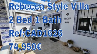 Rebecca Style Villa for Sale RefCAD1626 74950€ Property Sales Camposol [upl. by Evelc]