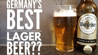 Warsteiner Premium Lager Beer Review  Brauerei Warsteiner [upl. by Trauner898]